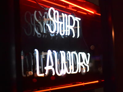 turned on Shirt Laundry neon signage thumbnail