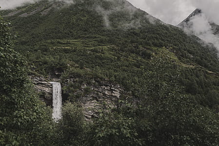 waterfalls on hills thumbnail