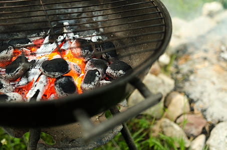 Shallow Focus Photography of Burning Charcoals thumbnail