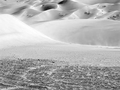 grayscale photograpy of snow field thumbnail