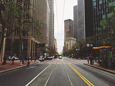 empty road between buildings thumbnail