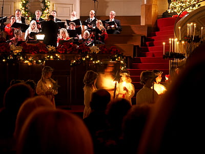People Standing Inside Church thumbnail