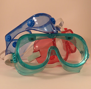 three assorted-color snorkeling goggles thumbnail