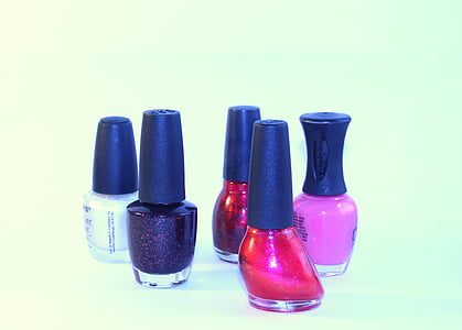 five assorted-color nail polish bottles thumbnail