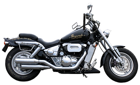 black and chrome cruiser motorcycle thumbnail