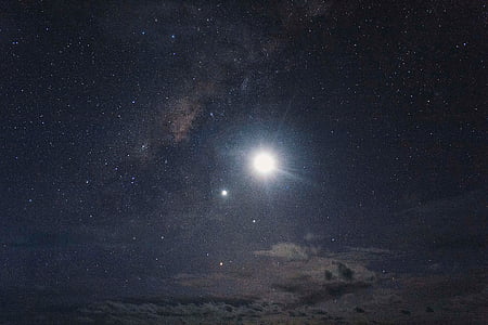 two stars near our solar system glowing during night time thumbnail