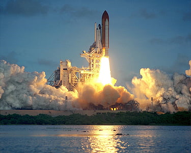 launching space shuttle during daytime thumbnail