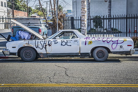 graffiti, car, city, street thumbnail
