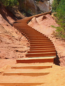 brown curved stair case thumbnail
