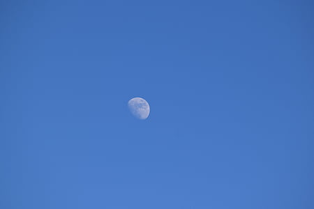 low-angle photo of half moon thumbnail