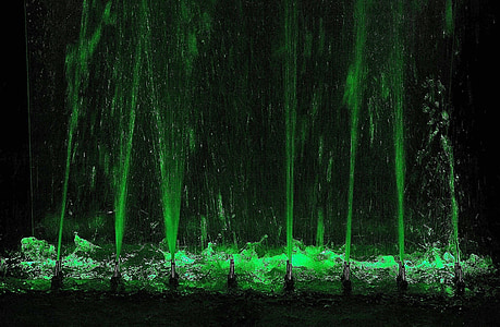 water fountain with green LED light thumbnail