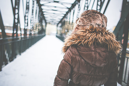 Girl in Winter Fashion Coat thumbnail