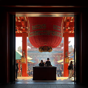 man and woman standing beside altar in building during daytime thumbnail