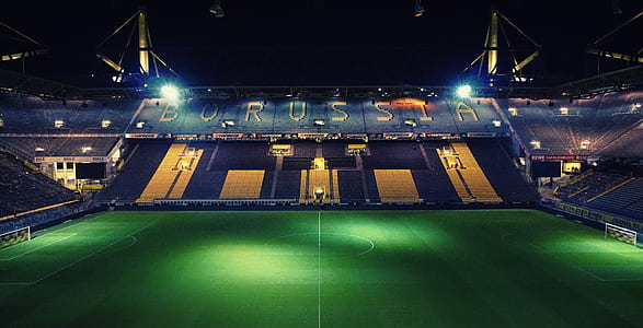 Borussia football stadium during night thumbnail