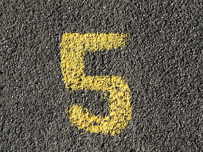 5 painted on wall thumbnail