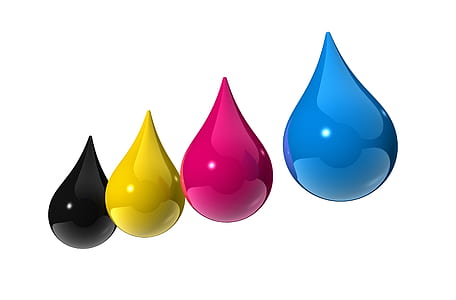 four assorted-color drop illustrations thumbnail