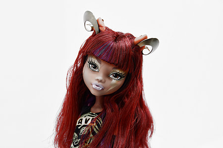 red-haired female Monster High toy doll thumbnail