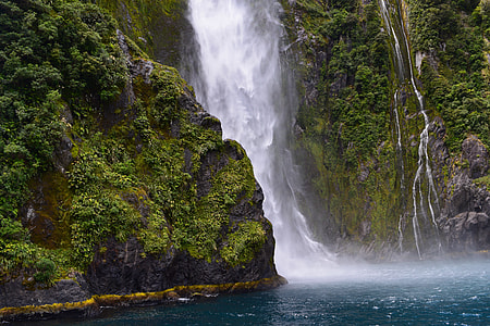 Waterfall Scenery and landscape in New Zealand thumbnail