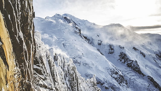 top view of snow mountain thumbnail