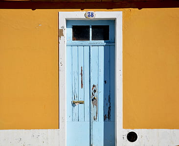 blue wooden door thumbnail