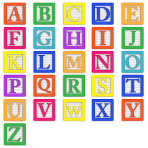 multi colored English alphabets thumbnail