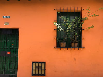 wall, house, architecture, orange thumbnail