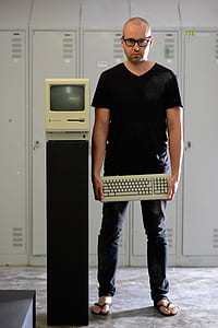 Matthew Santoro holding computer keyboard thumbnail