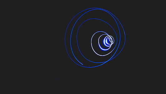 time lapse photography of blue LED strips thumbnail