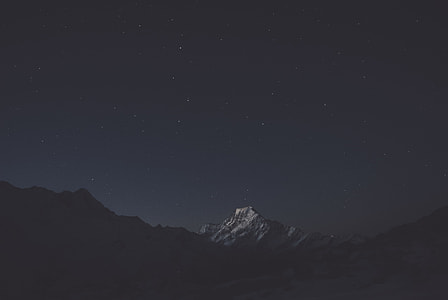 mountain under stars photography thumbnail