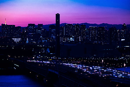 photography of city at night thumbnail