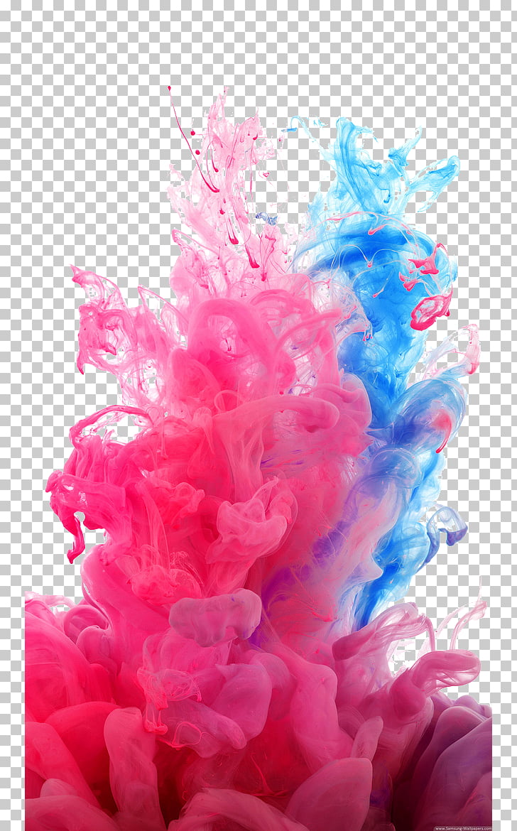 LG G4 High-definition video Display resolution , Smoky, blue and pink smokes PNG clipart