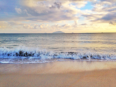 wave on body of water near sea shore thumbnail
