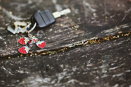 key ring with strawberries thumbnail