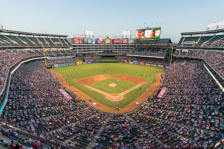 baseball field under blue sky at daytime thumbnail