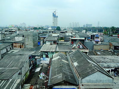 Cityscape of Jakarta, Indonesia with lots of buildings thumbnail
