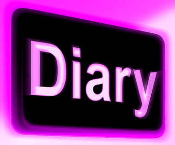 Diary Sign Showing Online Planner Or Schedule thumbnail