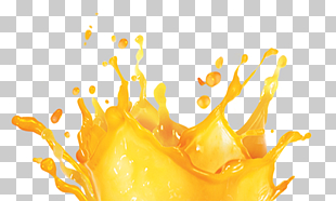 Orange juice Fruit, Free Juice Splash pull creative effects, splash of yellow liquid PNG clipart