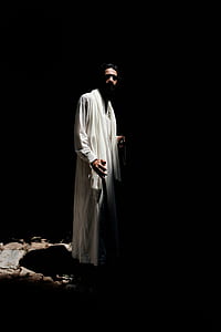 man wearing white robe thumbnail