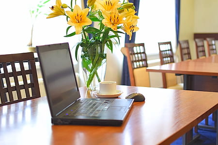 wood, coffee, cup, flowers thumbnail