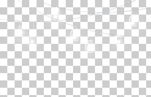 Line Black and white Angle Point, Night lights, white string lights turned on PNG clipart