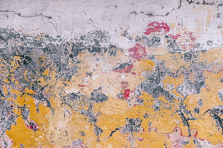 wall, paint, painting, old, yellow, peeled off thumbnail
