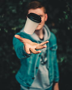 man throwing plastic cup thumbnail