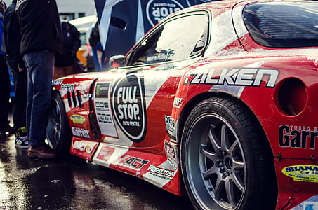 red and white Mazda RX-7 thumbnail