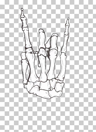 Drawing Human Skeleton Bone Sketch Hand Saw Png Clipart