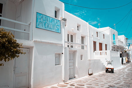 white Anima Mykons concrete building at daytime thumbnail