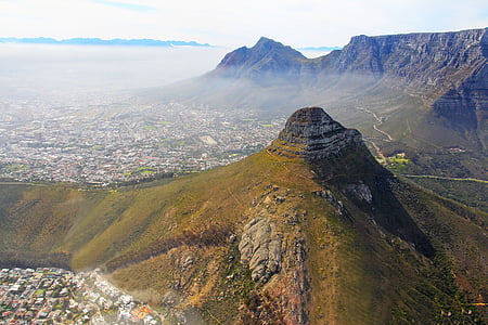 birds eye view photography of mountain thumbnail