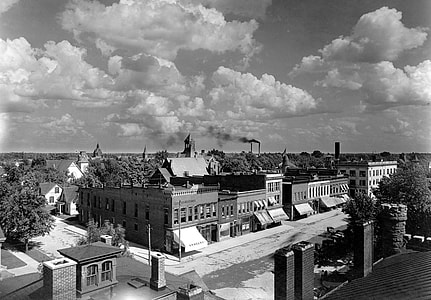 Lebanon black and white cityview in Indiana thumbnail