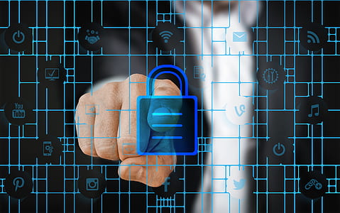 person pointing on padlock illustration thumbnail