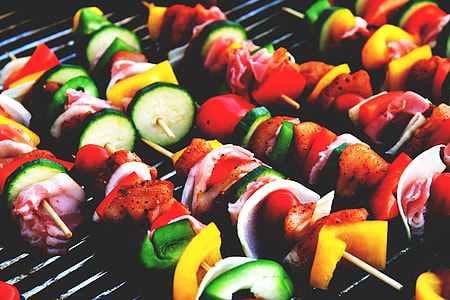 Shish kebab on BBQ thumbnail