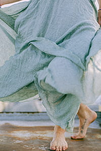 Teal and White Dress thumbnail